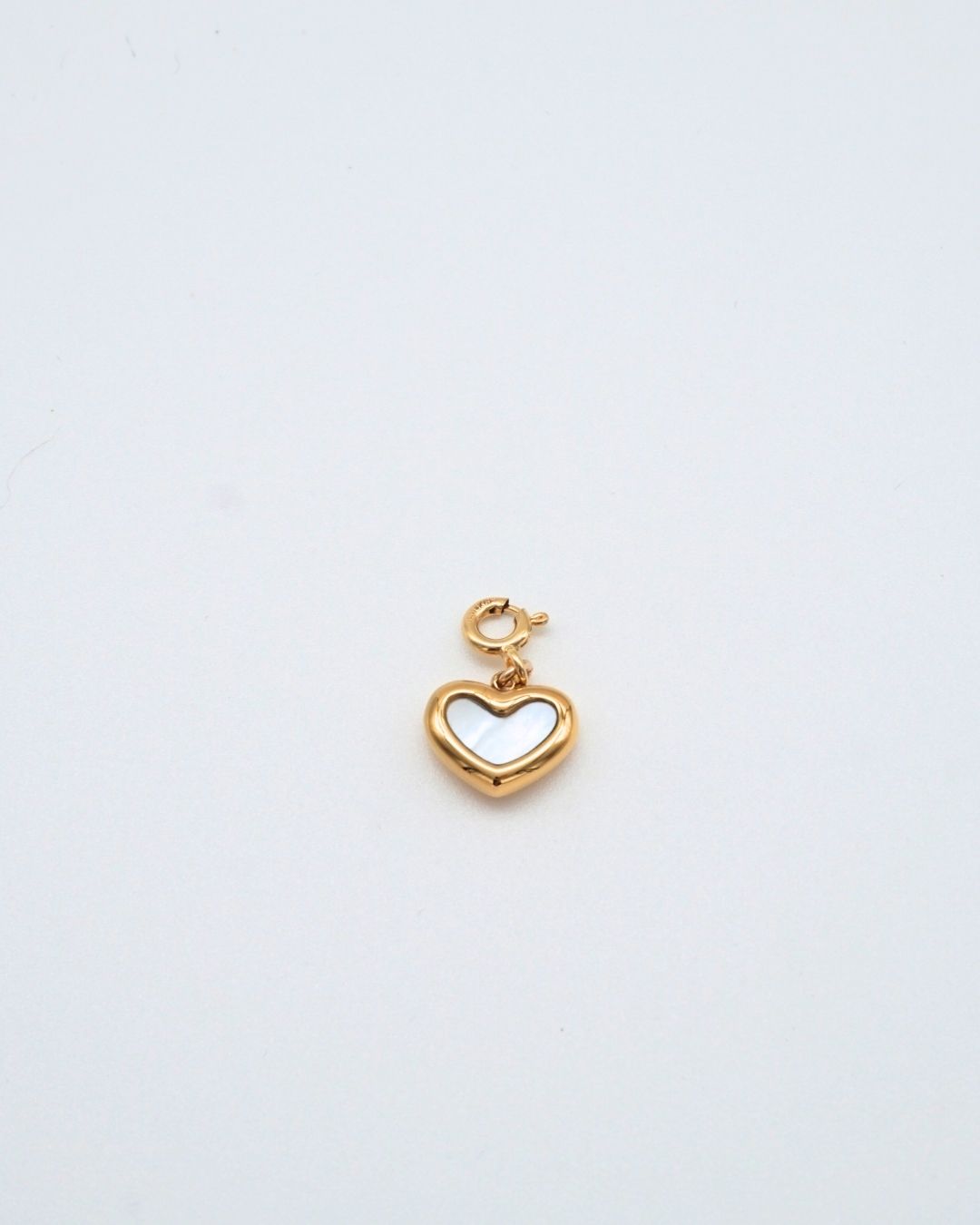 Gold Vermeil Mother of Pearl Heart Pendant