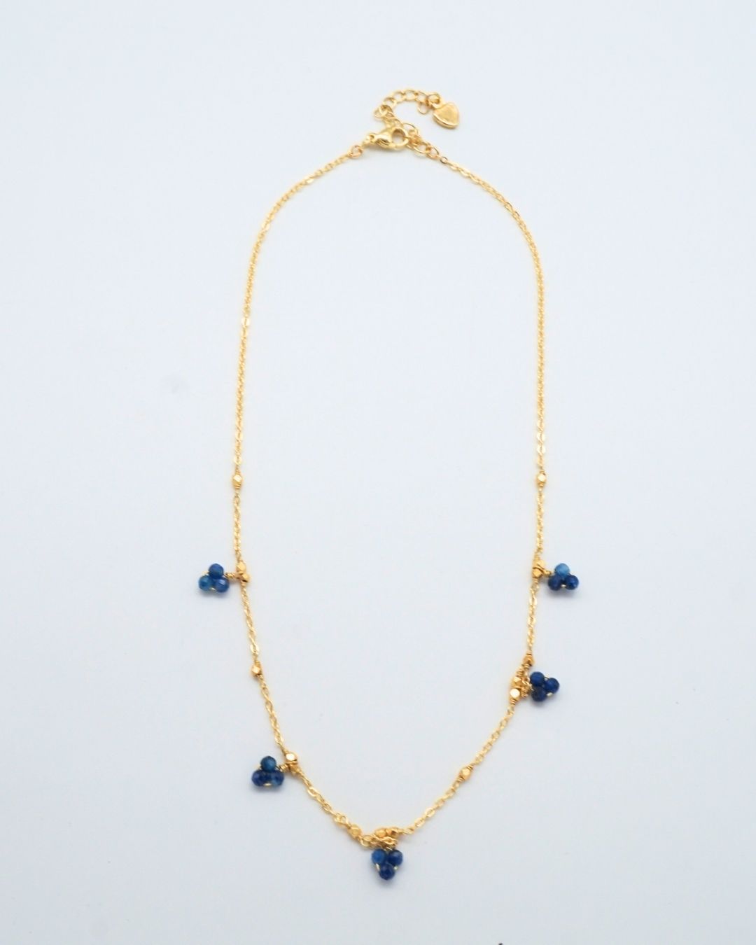 Gold Necklace with Kyanite