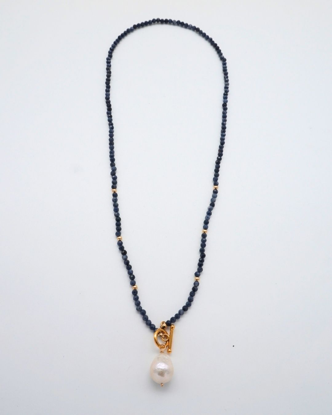 Black Spinel Necklace Baroque Pearl