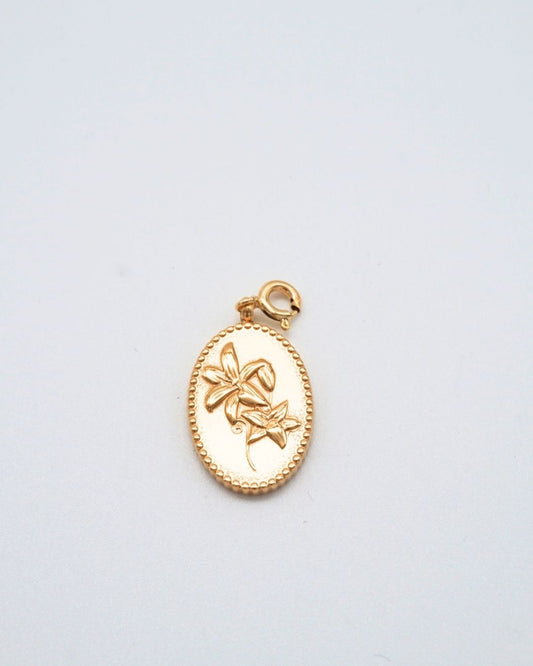 Gold Vermeil Flower Pendant
