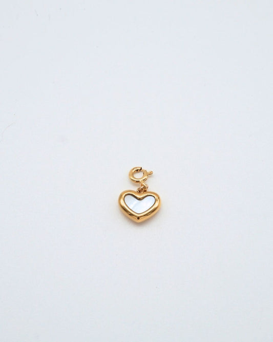 Gold Vermeil Mother of Pearl Heart Pendant