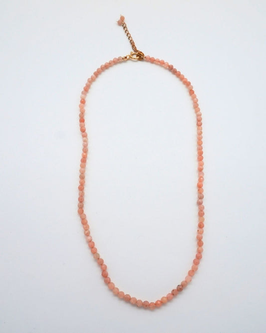 Pink Moonstone Necklace