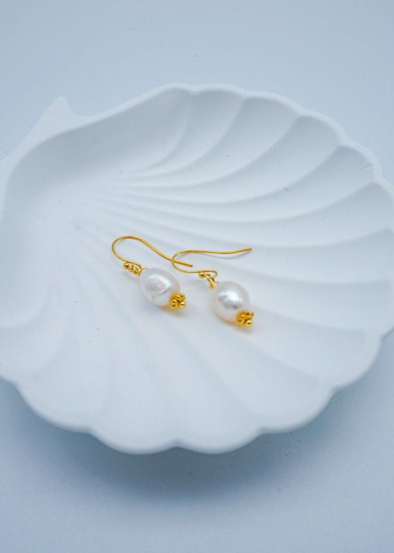 Small Baroque Pearl Earrings
