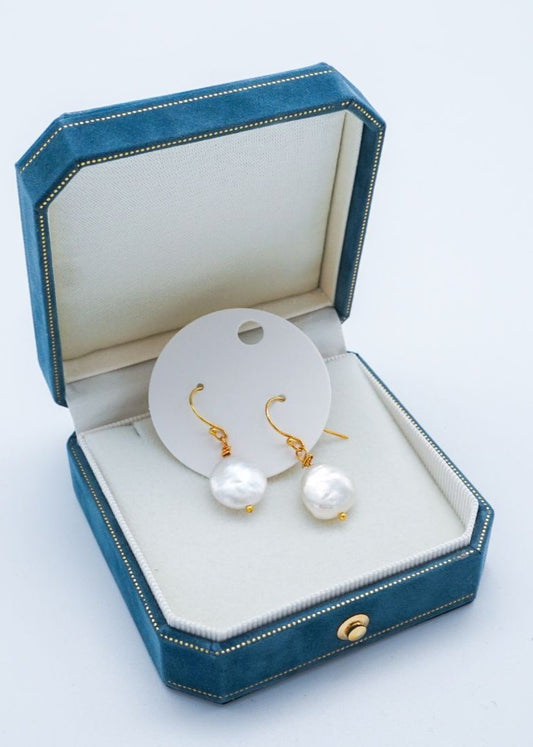 Coin Pearl Earrings